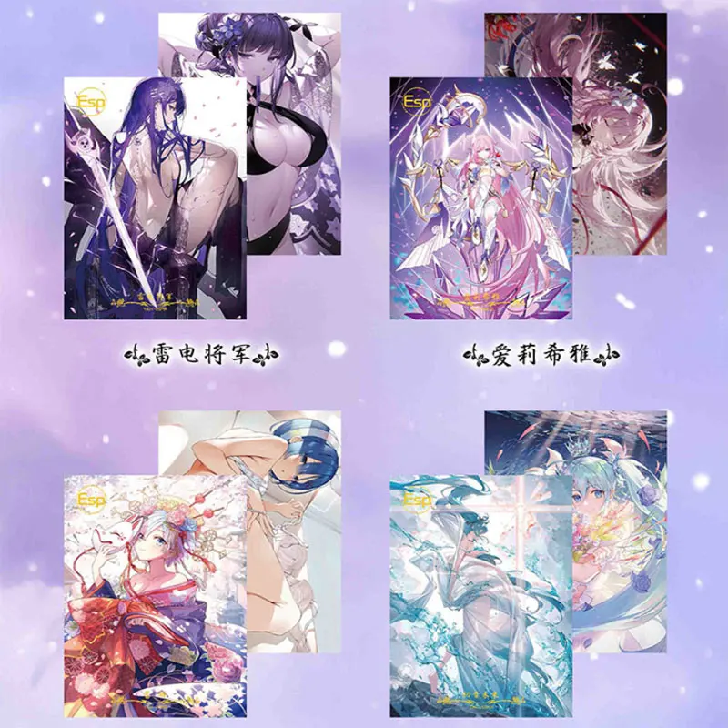 2024Newest A4 Size Yu Ai Collection Card Board Goddess Story Waifu ACG CCG TCG Doujin Toys Chrismas Hobbies Gift