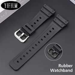 For DW5600 DW6900 DW9052 GA110 Classic Silicone Belt Bracelet Watchband Pure Color Waterproof Anti-Scratch Watch Strap