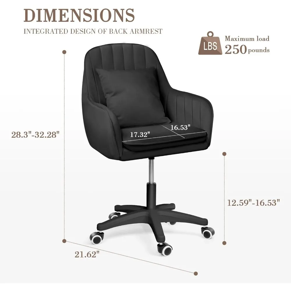 Cute Office Chair Home Computer Chairs Adjustable Task Chairs Modern Office Chair Makeup Chair 360° Swivel