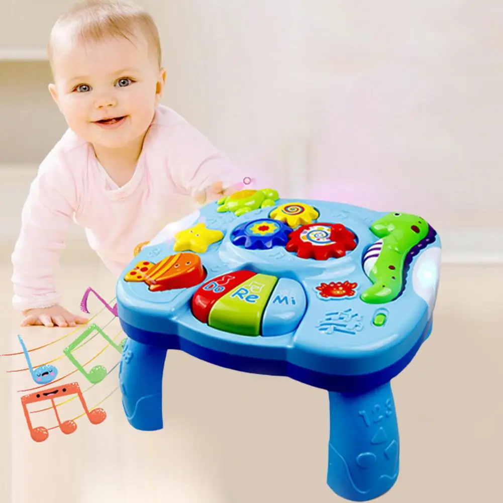 Music Table Baby Toys Learning Machine Educational Toy Music Learning Table Toy Musical Instrument for Toddler 6 months+