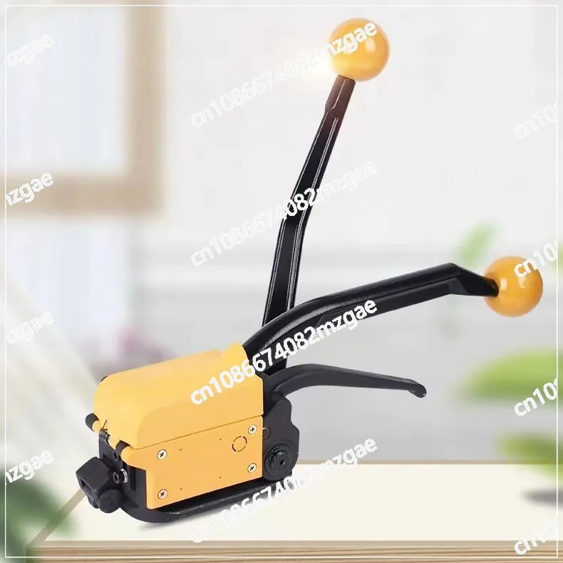 Handheld Manual Steel Band Packing Machine A333 Buckle-Free 13/16/19mm Iron Sheet Strapper with Male-Female Buckle