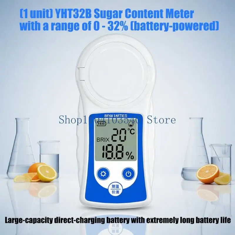 02DC Advanced Handheld Refractometer For Checking Sweetness Level In Drinks And Beverages 0 To 32 Scale