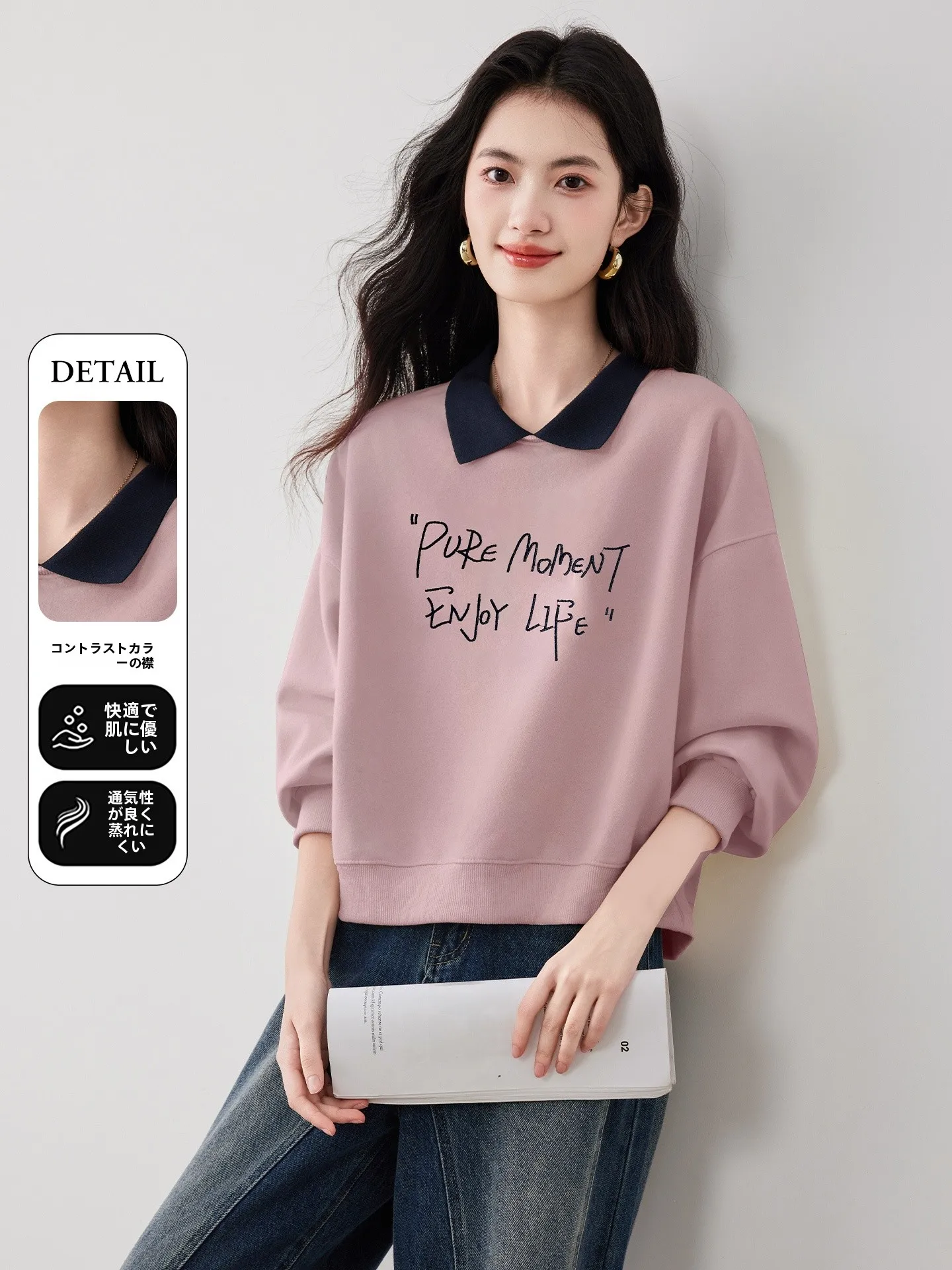 

Розовая женская толстовка-обманка с капюшоном, свободного кроя, с длинными рукавами, весенняя новинка, уникальный красивый дизайн, удобная, из смесового хлопка и полиэстера