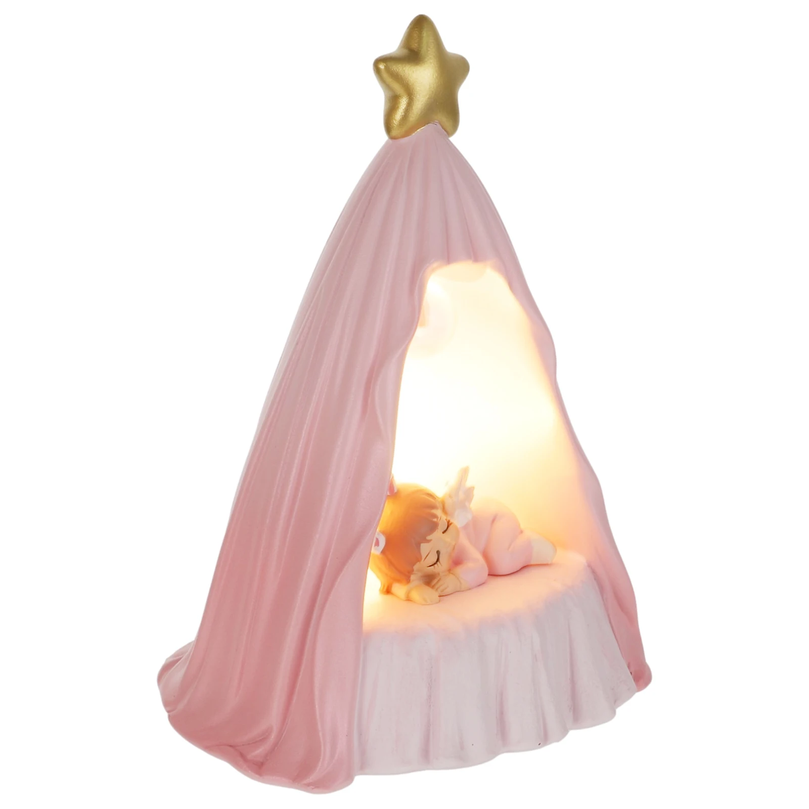 

Resin Light Decor Cartoon Bedroom Cake nament Glow Cake nament Party Supplies Home Adornment Mini Lamp