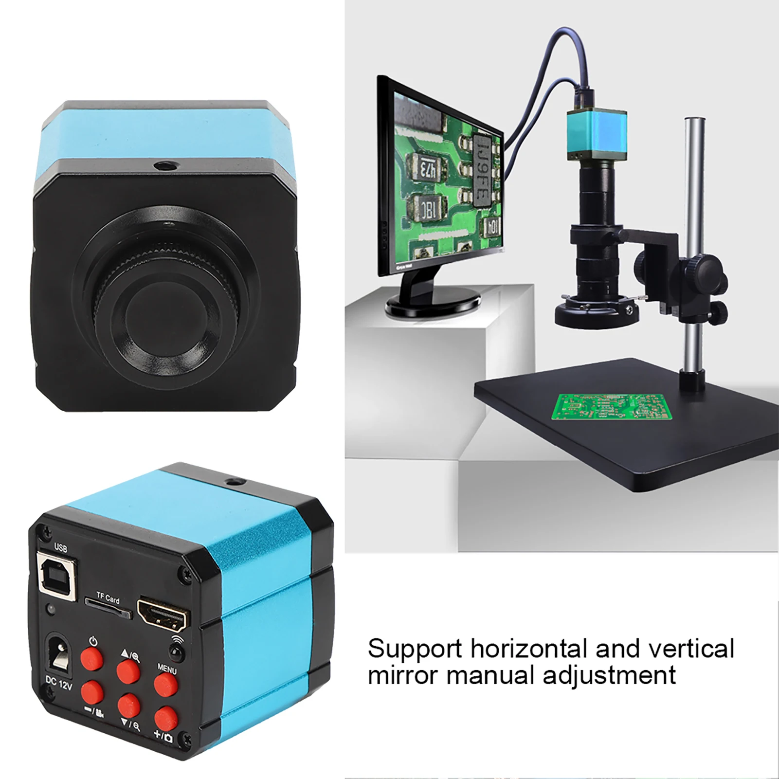 Industrial Microscope Camera KP‑2307V 21MP Industrial Microscope Camera High Definition Industrial Camera for Laboratory