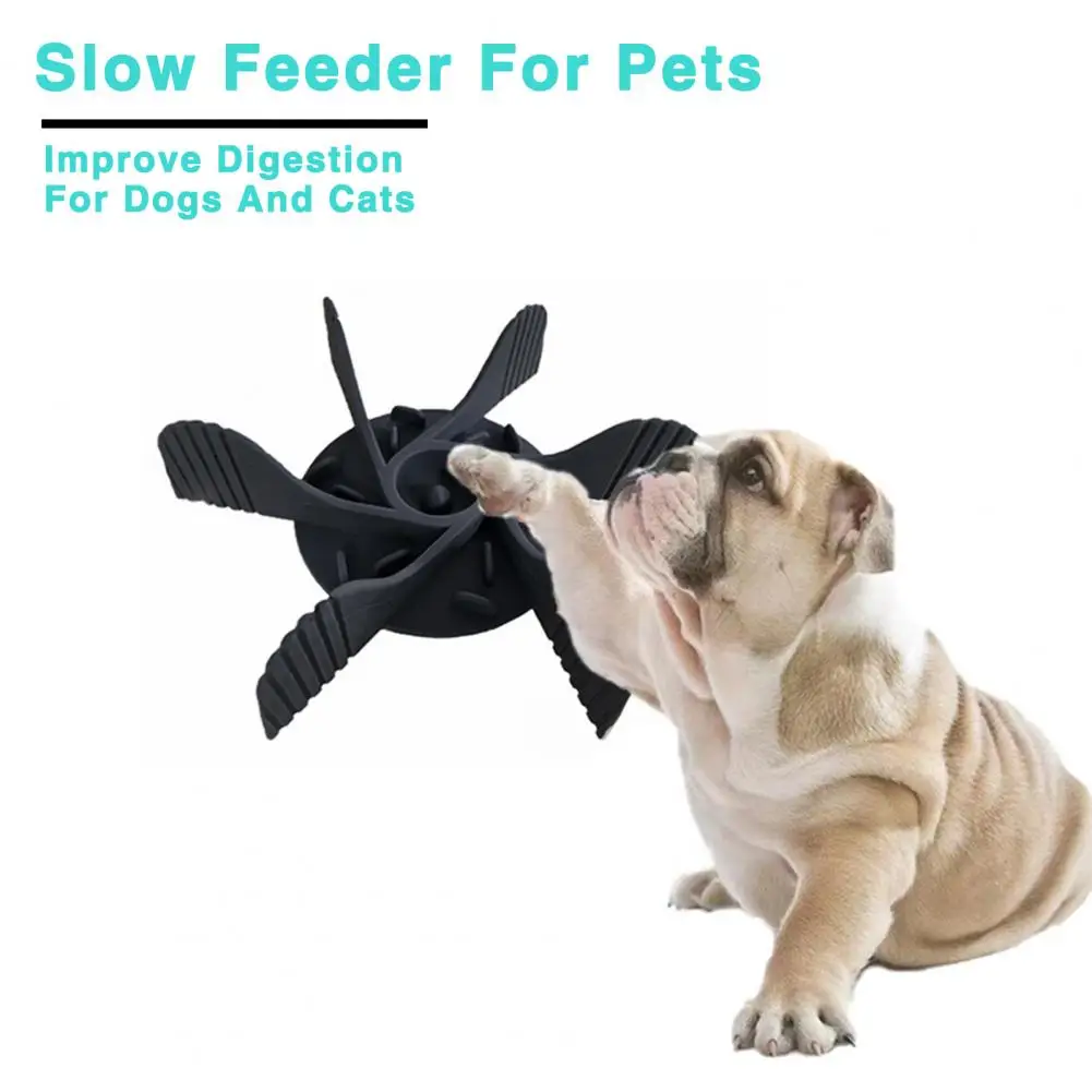 Prevent Vomiting Pets Slow Feeder for Pets Anti-choke Pet Slow Food Feeder Silicone Bowl Insert with Suction Cup Prevent Obesity