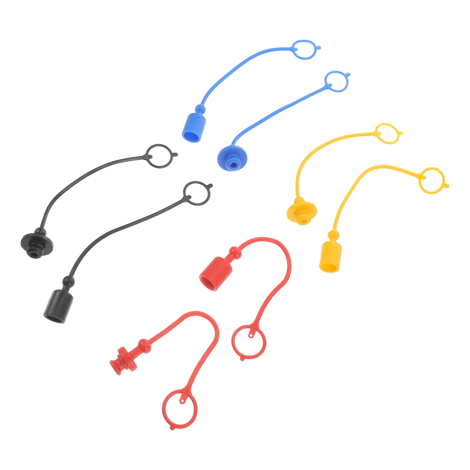 8 ISO7241A Hydraulic Quick Coupling Dust Caps 1 4 Multicolor Plastic Protector Covers Anti Dust Cap Tools Coupler