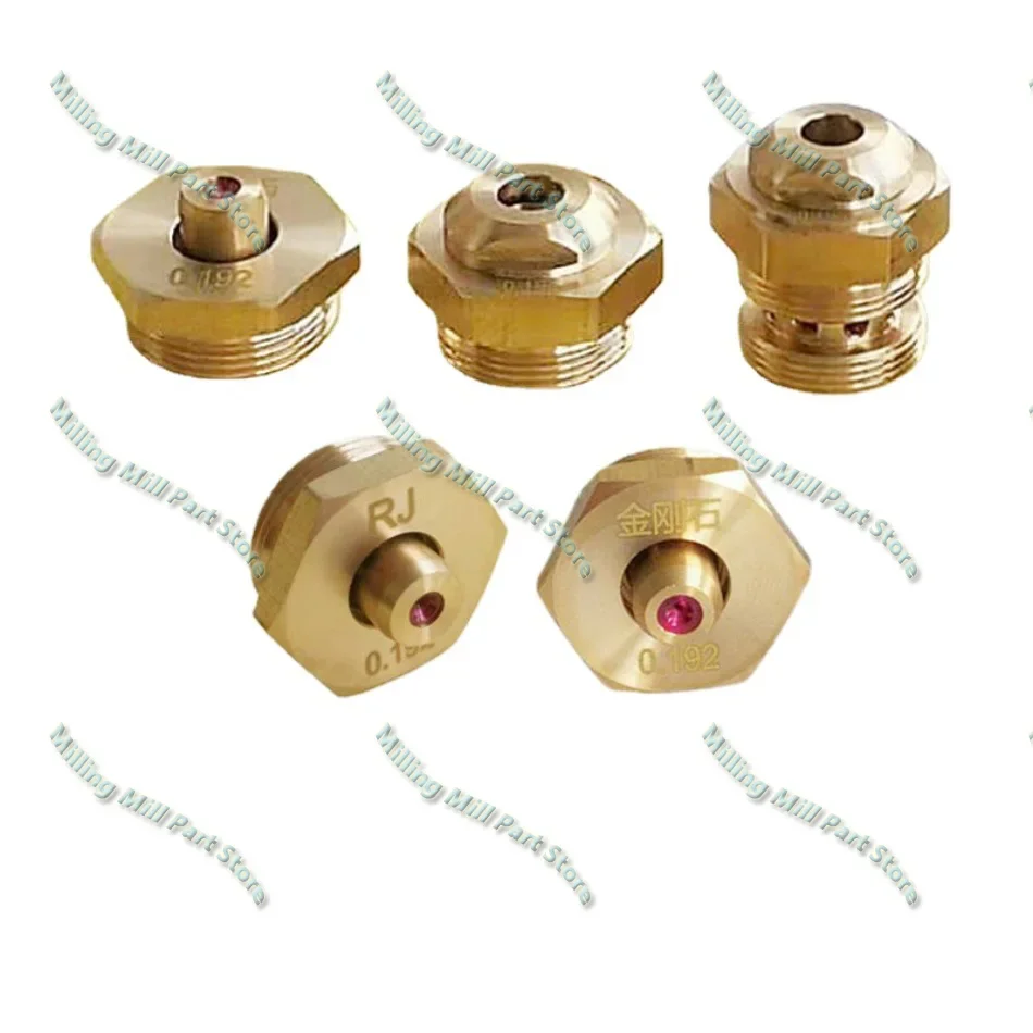 EDM Molybdenum Wire Guider Ruby Ø0.192mm Ø0.195mm Water Nozzle for Ruijun Molybdenum Wire Medium Speed Wire Cut Machine 1pc