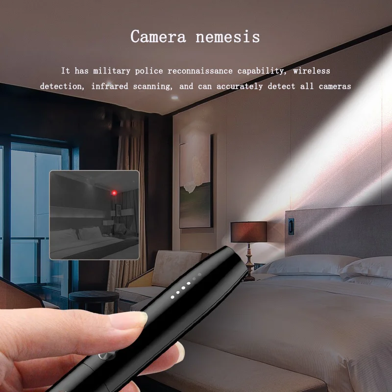 CW09 Camera Nemesis Laser Detection Anti Monitoring GPS Eavesdropping Track Wireless Signal Infrared Scanning Portable Detector