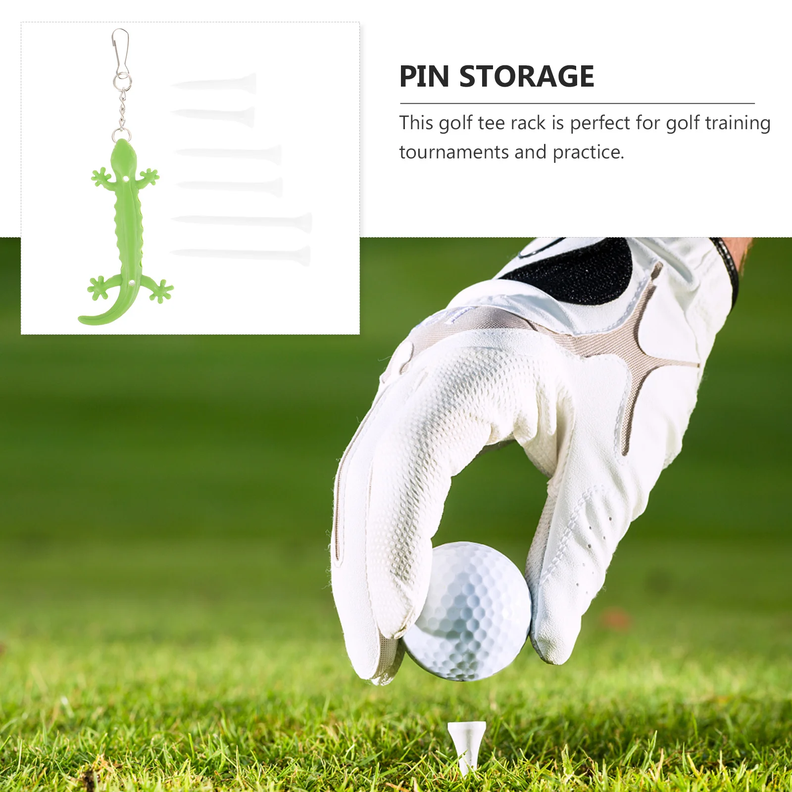 

Silicone Tee Carrier Portable Golfing Tee Organizer Durable Lightweight Golf Accessories Easy Attach Bag Belt Pocket