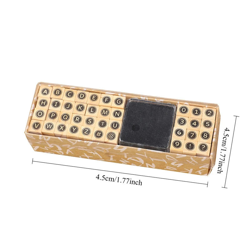 1pcs Basic Diary Set of Days Numbers Months and Letters DIY Diary Wooden Seals 40 Pieces Classroom Supplies Teaching image 5