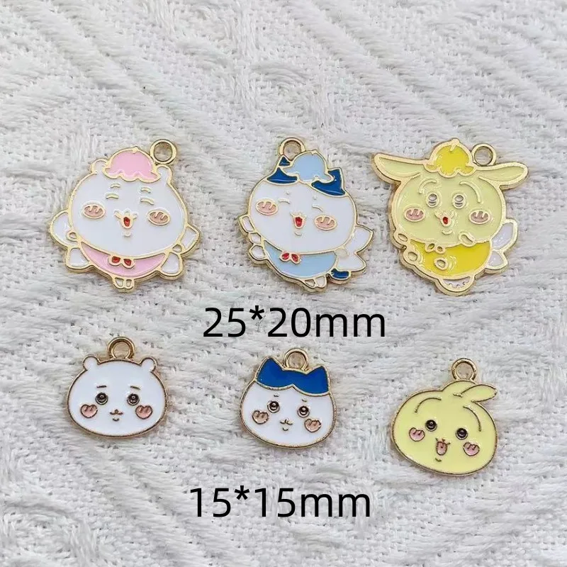 10pcs Enamel Cartoon Characters Pendant Alloy Dripping Oil DIY Pendant Charms For Bracelet Making