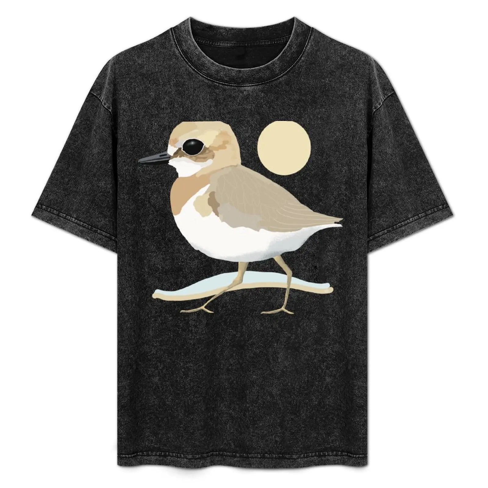 Greater Sand Plover T-Shirt Daily Casual Short Sleeve Tee Shirt