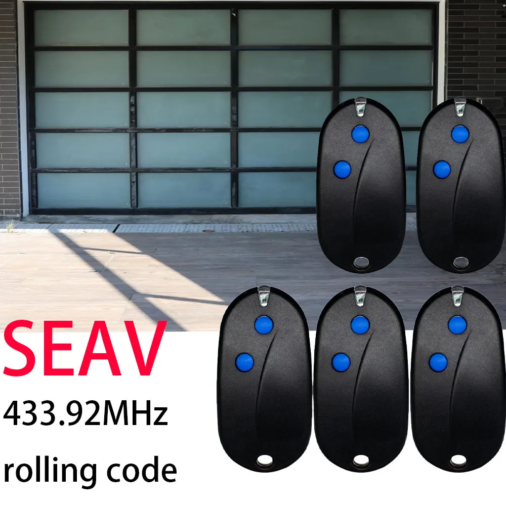 

5pcs SEAV Transmitter BE-HAPPY-RS2 RS1 RS3, BE-SMART-RS2 RS1 RS3 Garage Door Remote Control 433.92MHz Rolling Code
