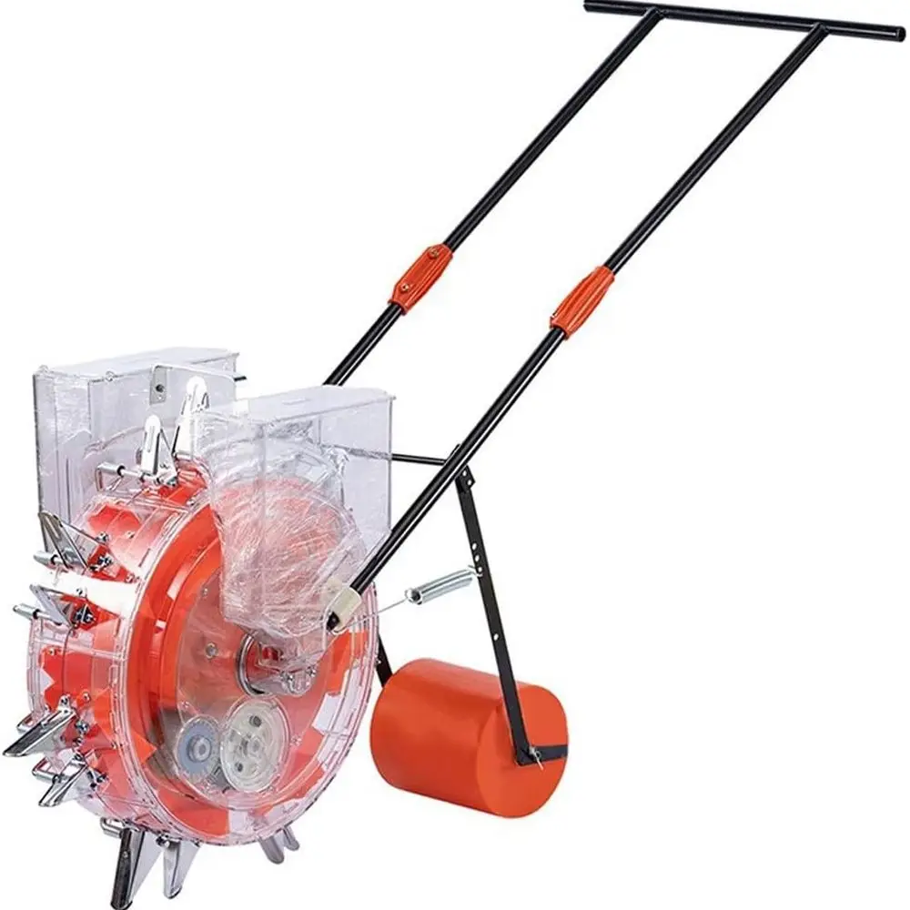 

Прецизионная ручная сеялка для садовых рядов, двойное посевание и удобрение, идеально подходит для кукурузы, соевых бобов, арахиса и хлопка