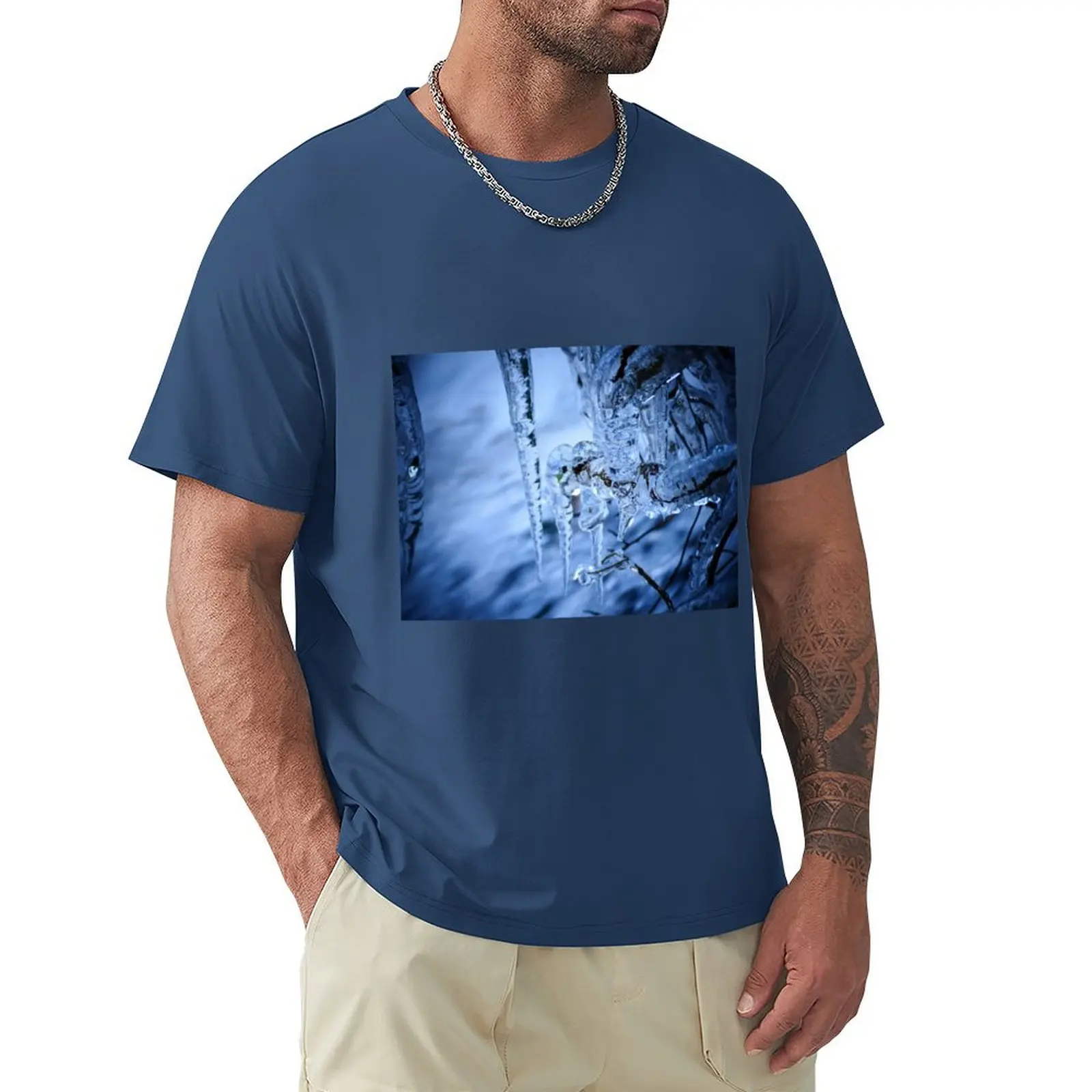 Ice Daggers T-shirt Short sleeve tee tops big and tall t shirts for men