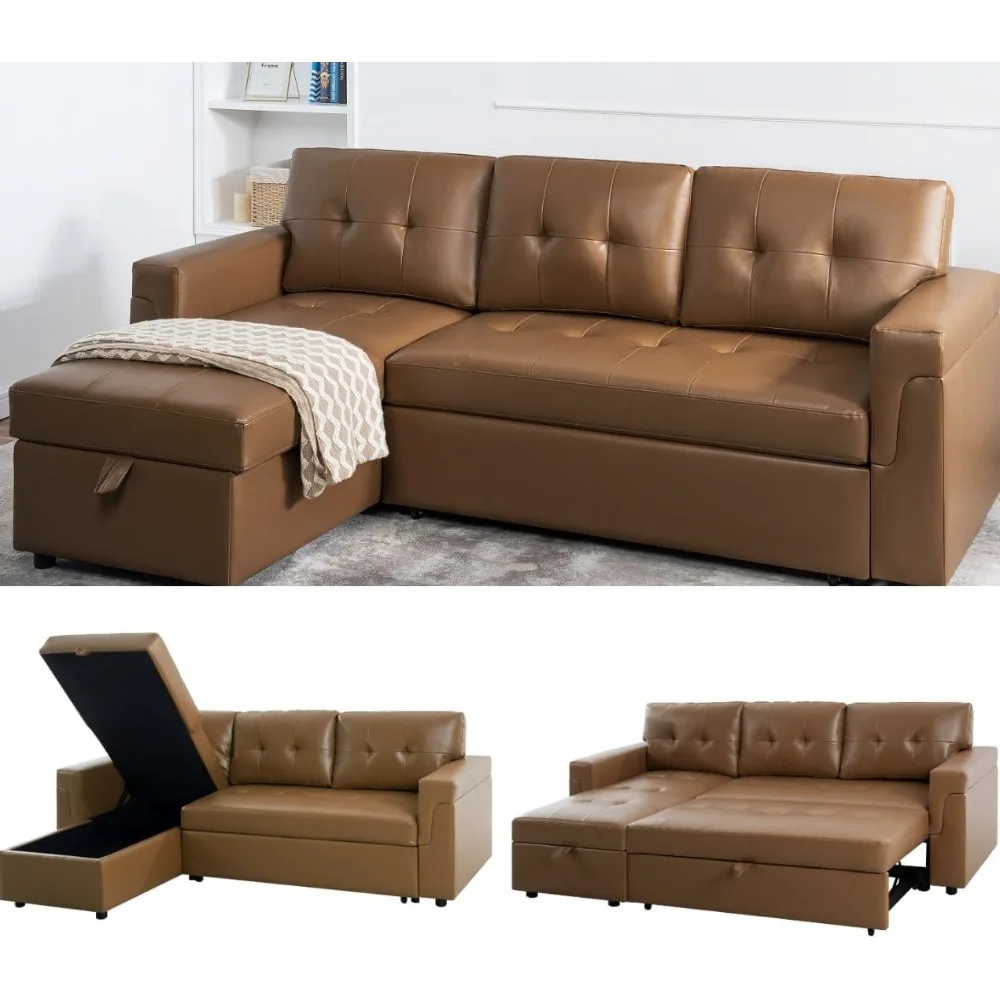 

Transform Any Space: Sleeper Sectional Sofa with Convertible Sofa Bed & Inviting Chaise. Find Tranquil Comfort with Stress-Reli
