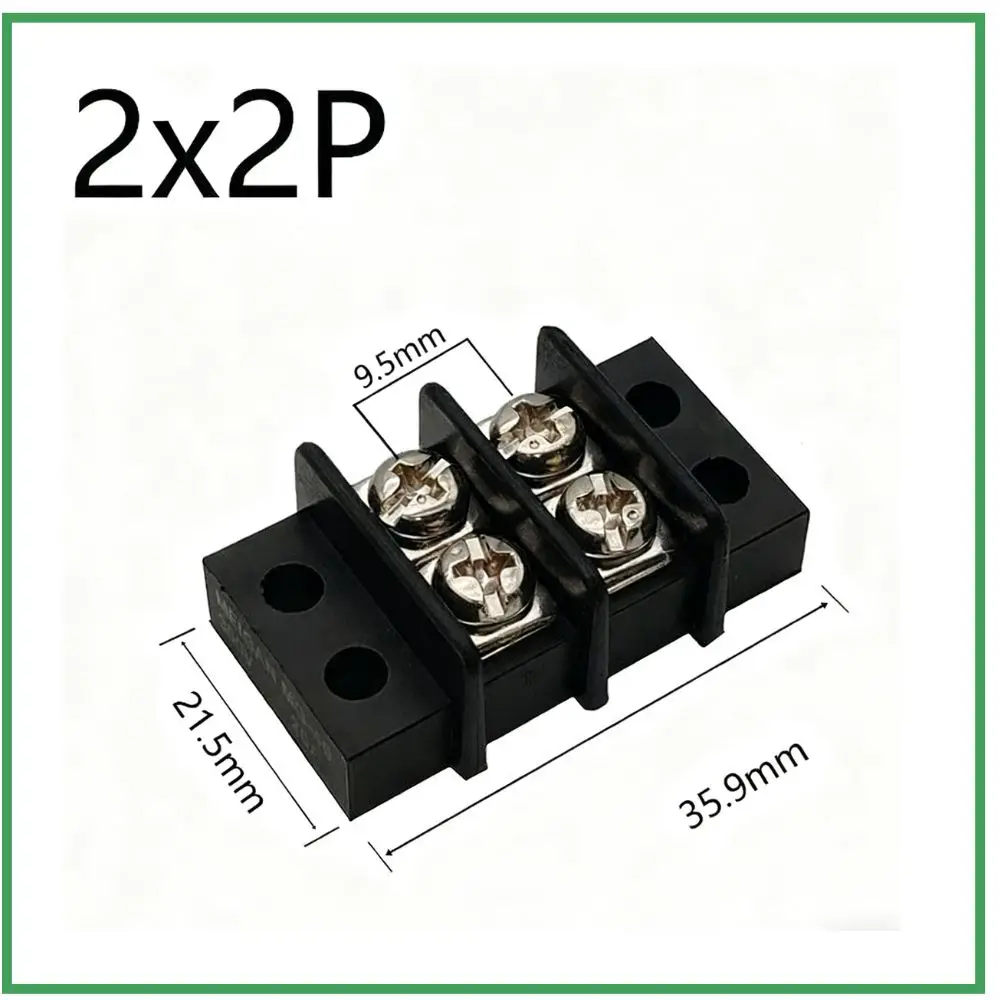 MG49 9.5mm Double Row Terminal Block Screwless Barrier Type 2x6P 12P No Rail Mount Electrical Connector For Power Industrial