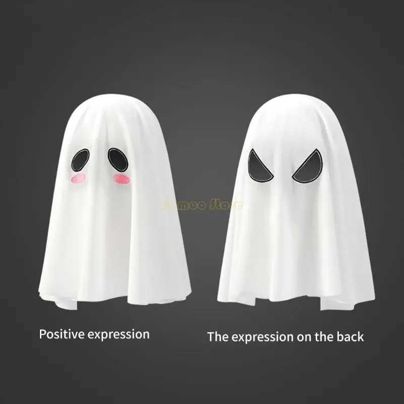 31BF يتدفق طويلًا قناعًا شبحًا خفيف الوزن بوليستر يمزج زي رعب مريح