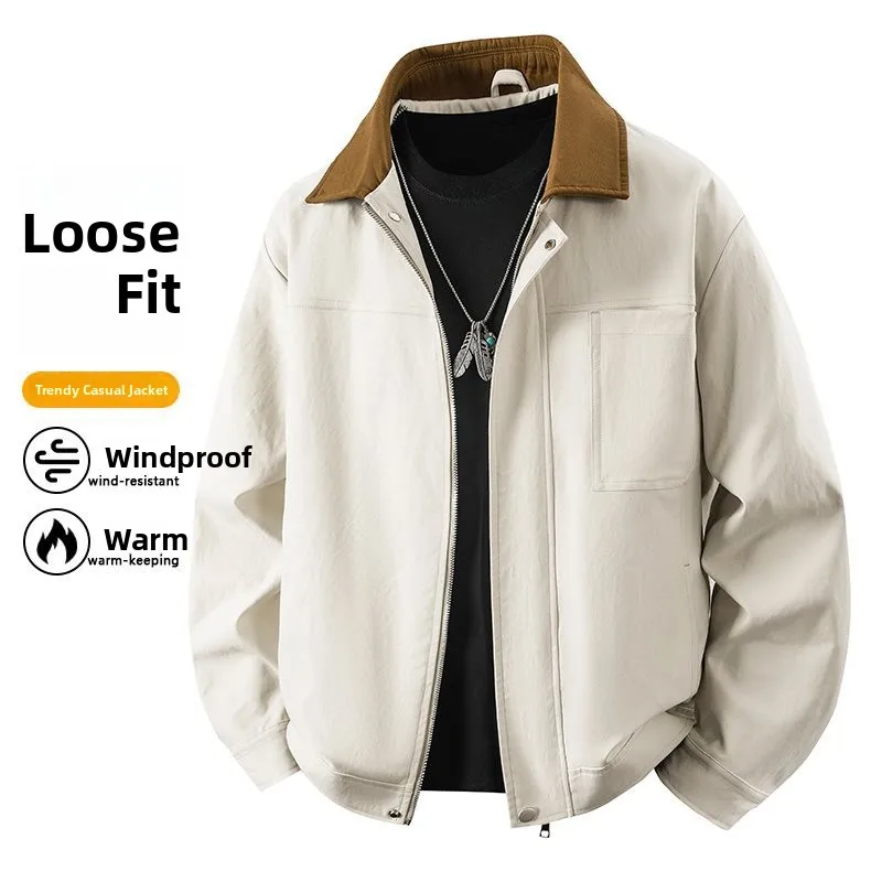 

Новая мужская куртка M8XL для активного отдыха: ветрозащитная, водонепроницаемая, дышащая, свободного кроя, с дизайнерским воротником, весна-лето, повседневная, из смесовой шерсти