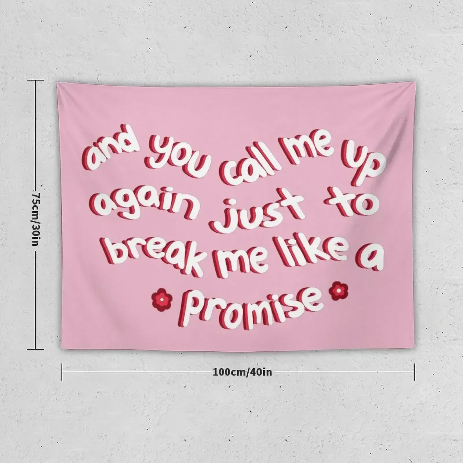 Like a Promise Tapestry Wall Art Decoration For Rooms Tapestry