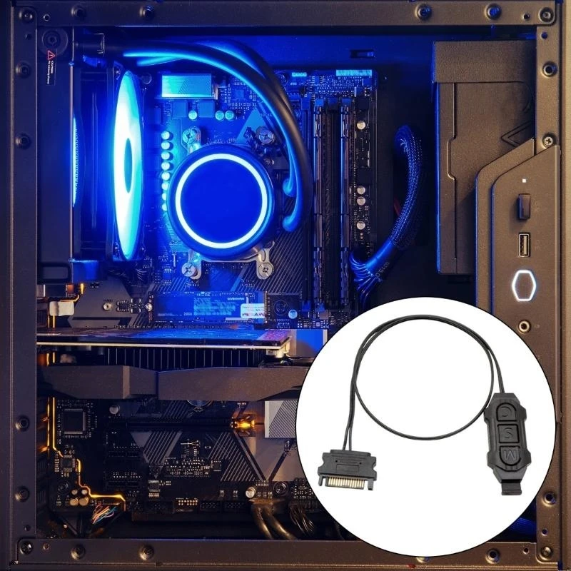 ARGB Controller 5V 3PIN to Extension Cable Light Regulator PC Case Synchronization