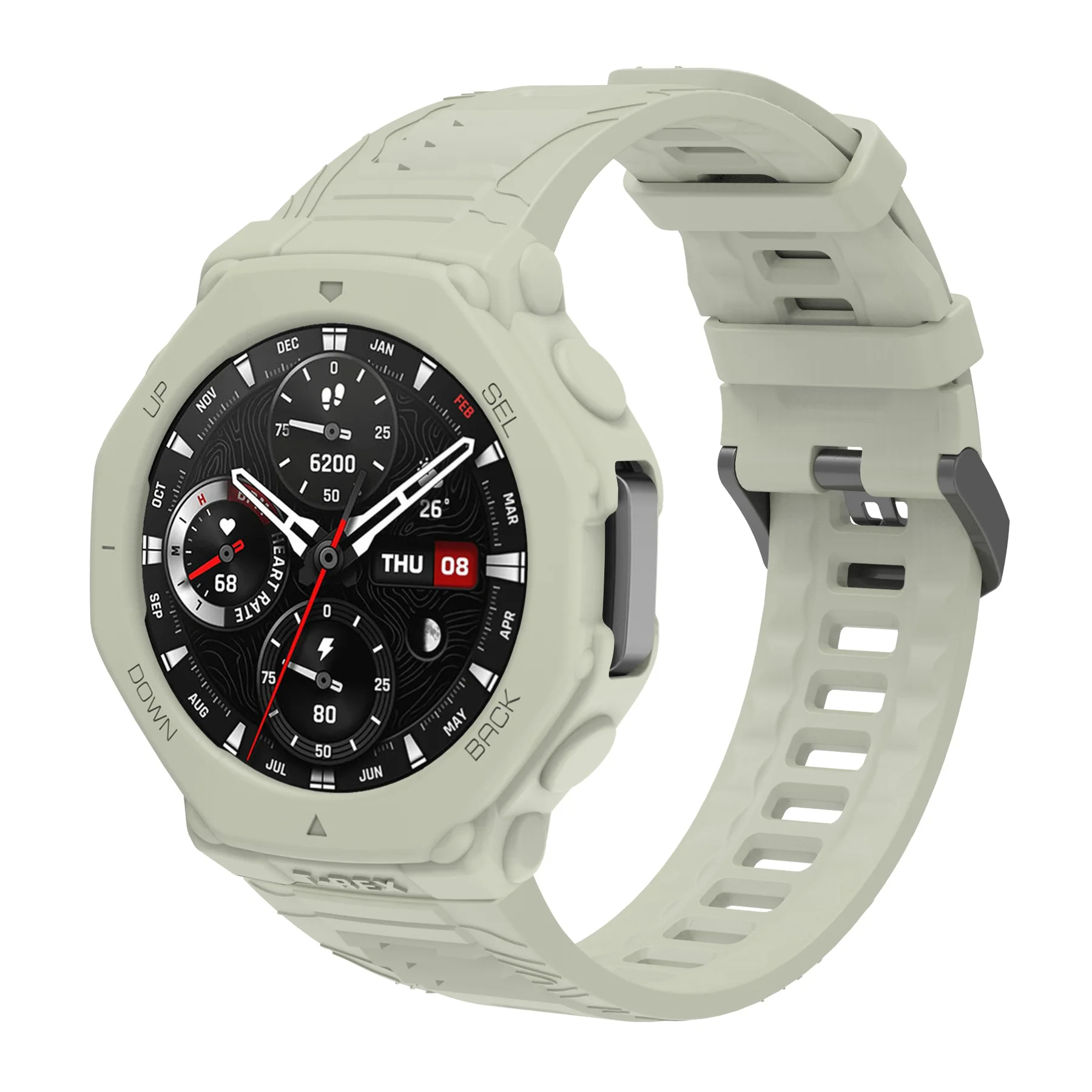 Amazfit T-REX3 클래식 실리콘 보호 시계 스트랩용 통합 실리콘 시계 스트랩 슈트