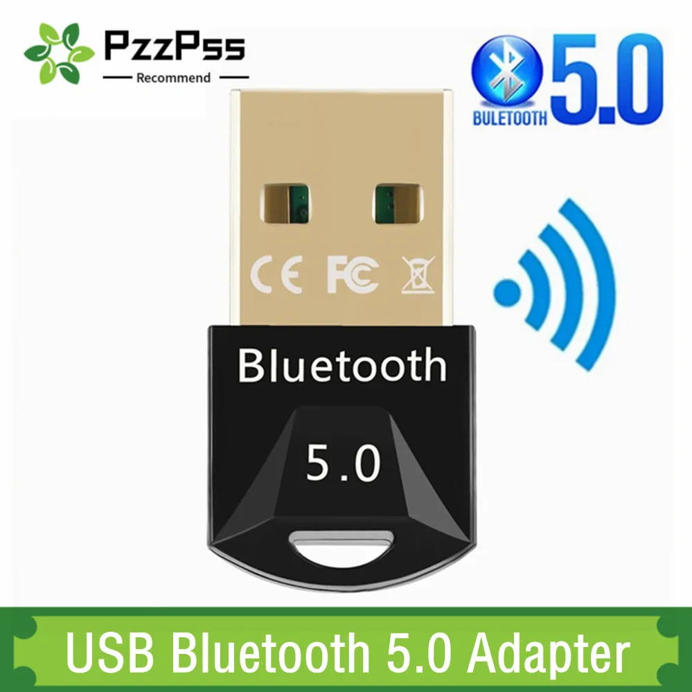 PzzPss USB Bluetooth 5.0 Adapter Dongle For PC Computer Wireless Mouse Keyboard PS4 Aux Audio Bluetooth 5.0 Receiver Transmitter