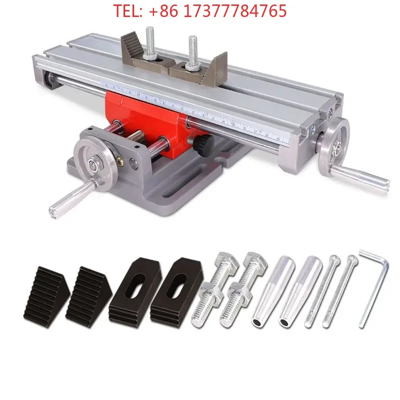 X Y Axis Mini Bench Cross Slide Vise Mini Aluminium Milling Drilling Fixture Work 1 pc
