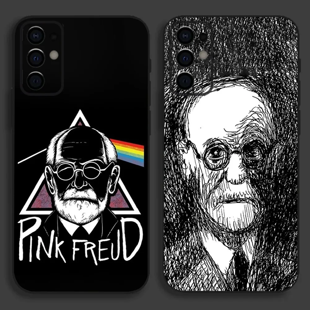 S-Sigmund psychoanalysis Freud Phone Case For Samsung S24,S21,S22,S23,S30,Ultra,S20,Plus,Fe,Lite,Note,10,9,5G Black Soft Cover