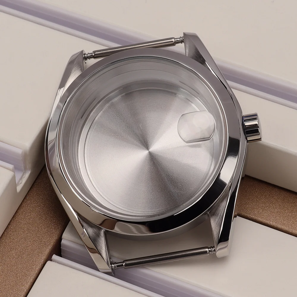 Nh35 Case 39mm Bevel Edge Polished Bezel Watch Cases For NH34 NH35 NH36 NH38 4R36 Automatic Movement 31mm Dial High Quality part