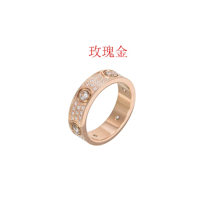 luxury jewelry Titanium steel couple love ring babysbreath Rings Women\'s jewelry trending accessories