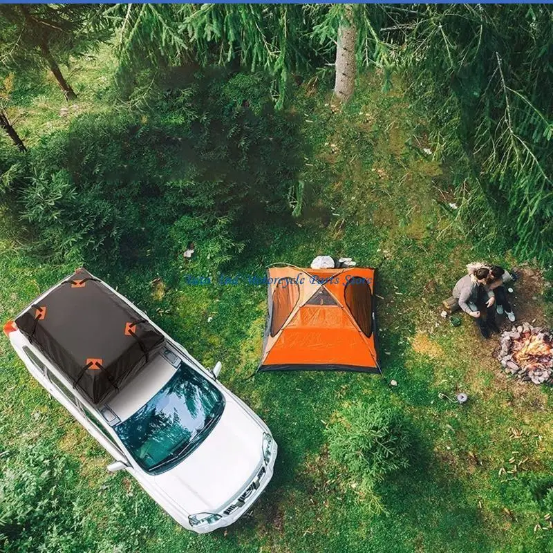 P9FD Allwetter-Dachträger-Fracht-Organizer-Tasche, einfach faltbar, für verschiedene Camping-Autos – Detail 4