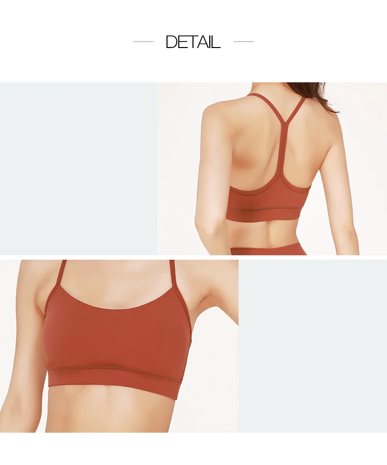 حمالة صدر لليوجا مثيرة بدون خياطة على شكل حرف V من Makebalancy لعام 2025، صديقة للبشرة وممتصة للرطوبة لصالة الألعاب الرياضية واليوجا، سترة رياضية ذات ملمس عاري K0001