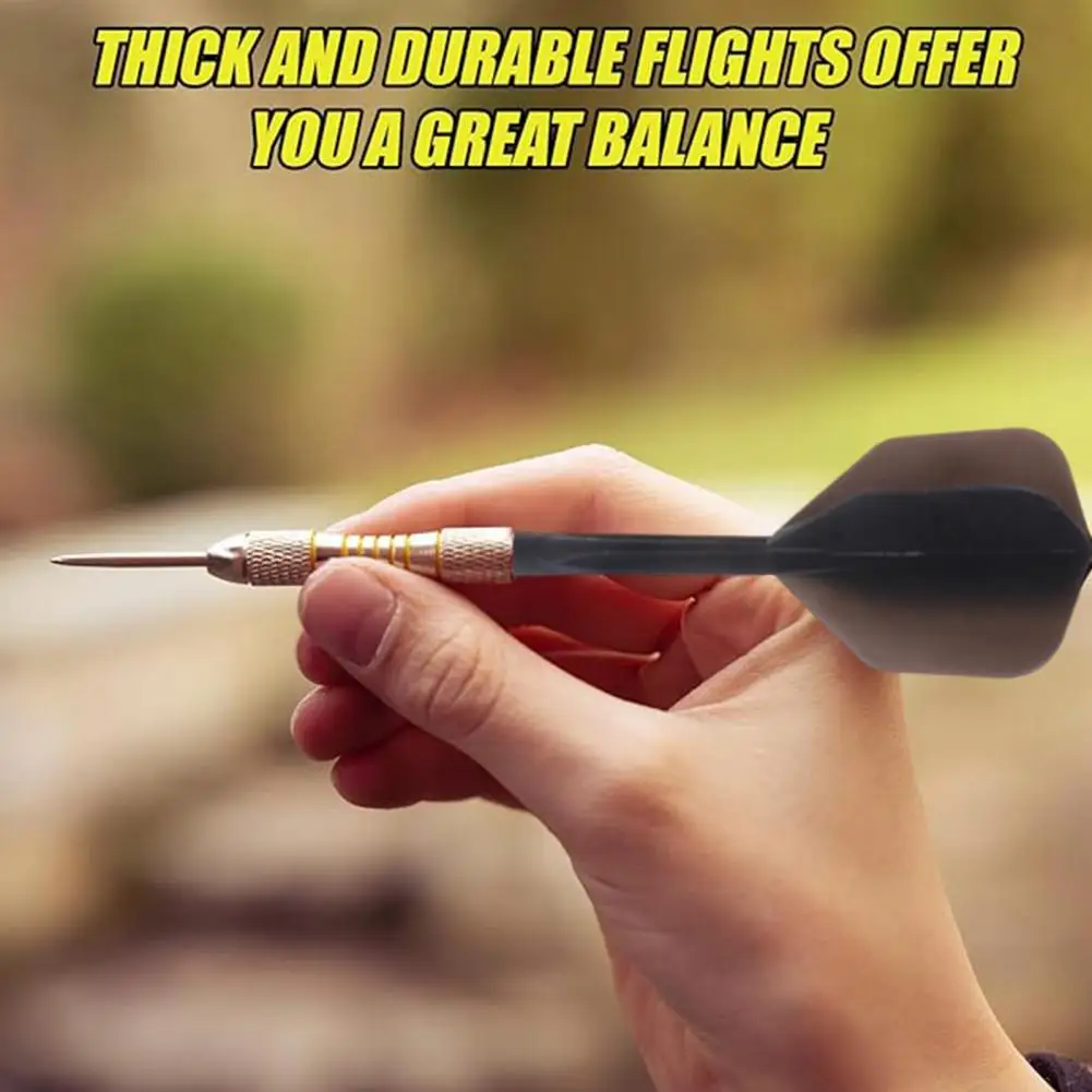 High Durability Dart Tail 6pcs Transparent Plastic Dart Shafts Flights Set Professional Precise Flying Replacement for Indoor