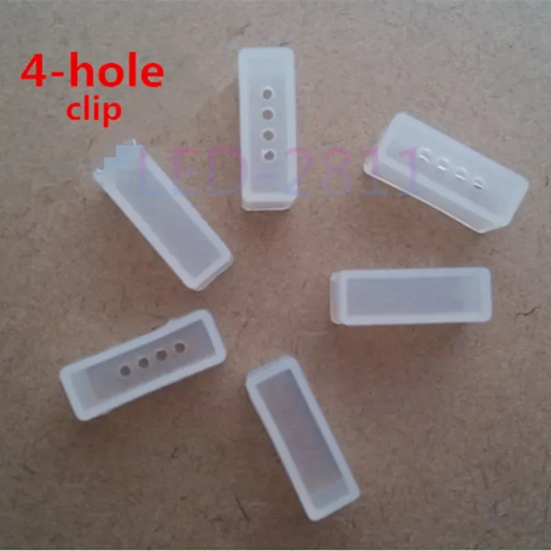 20 pcs Silicon clip, Nonporous end caps  use for SMD 5050 3528 3014 5630 ws2801 ws2811 ws2812b waterproof led strip light