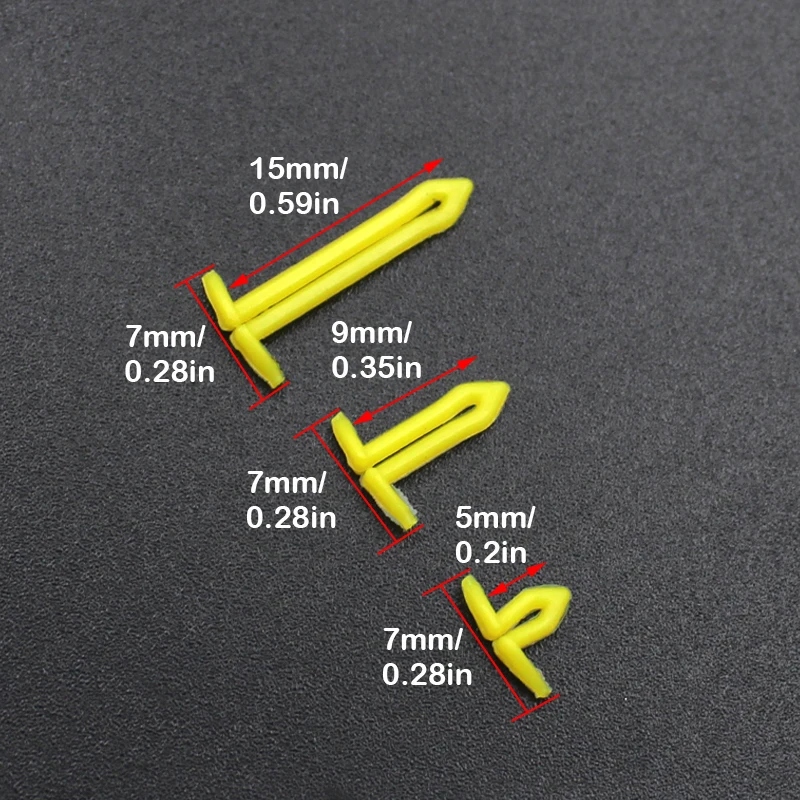 5 Pieces Carp Fishing Tackle Hair Extender Boilie Stops V Stopper Yellow/Clear Rig Stop Beads For Fishing Terminal Tackle Access