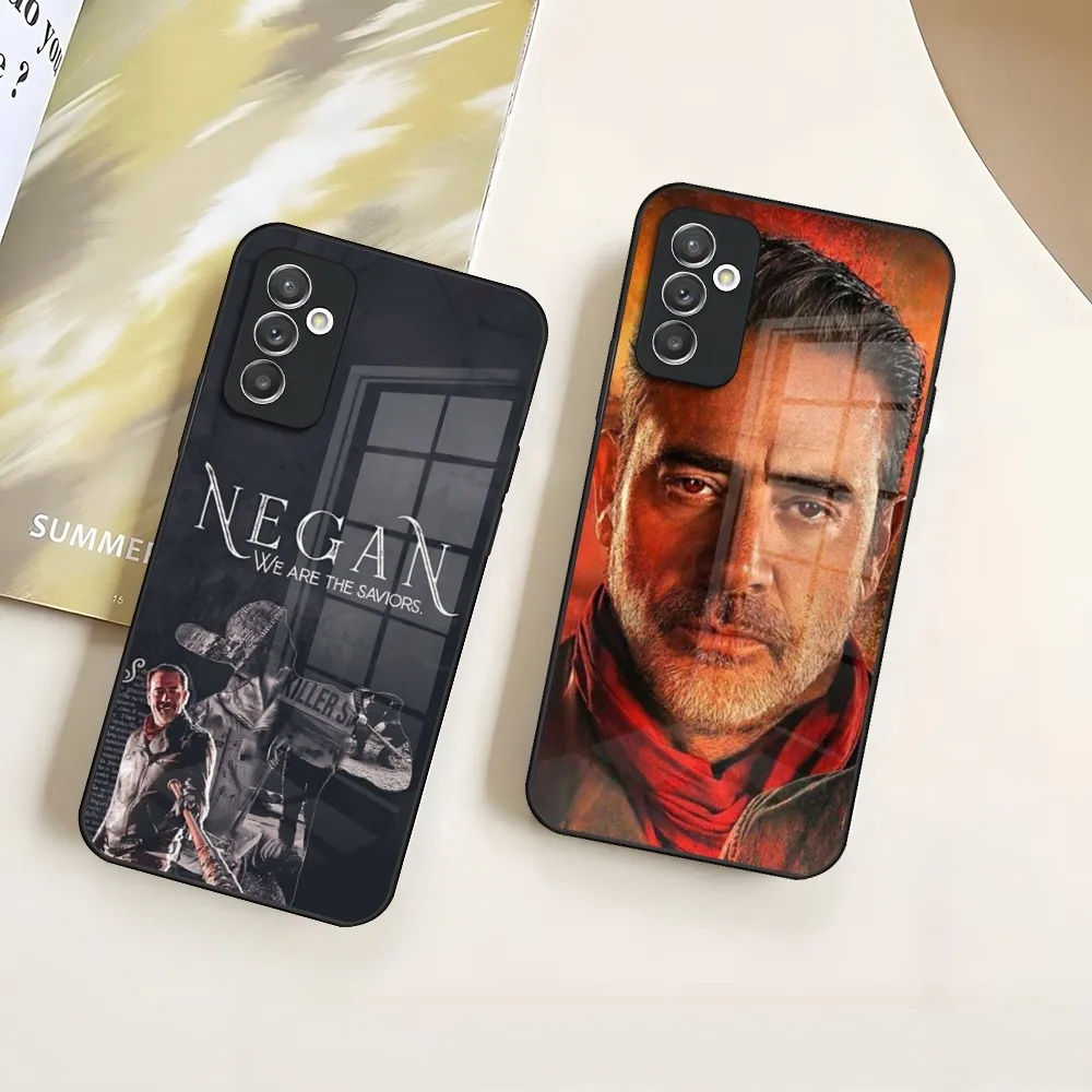 he Walking Dead Negan Phone Case for Samsung S24 Ultra S23 S22 S20 Fe S21 Plus Galaxy A54 A34 A24 A53 M54 Note 20 Glass Cover