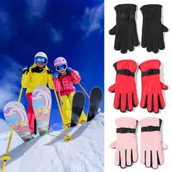 1Pair Winter Waterproof Warm Adult Kids Boys Girls Gloves Ski Children Mittens Snow Outdoor