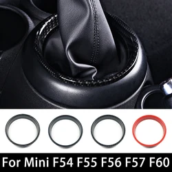 For MINI One Cooper S Countryman F60 F55 F56 F57 F54 Clubman Car Gear Lever Shift Panel Ring Cover Interior Accessories