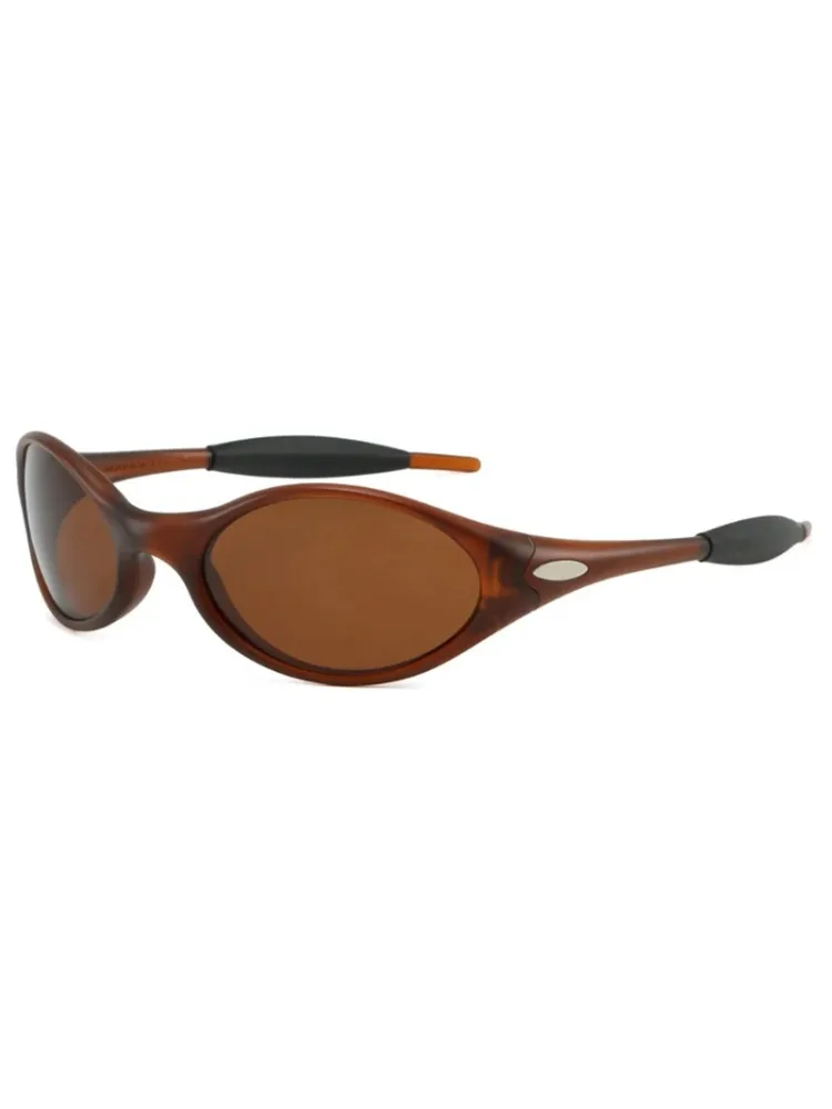 AliExpress NONE 2025 y2k Euro-American polarized sunglasses for men and women TR retro oval round frame outdoor cycling driving sunglasses.