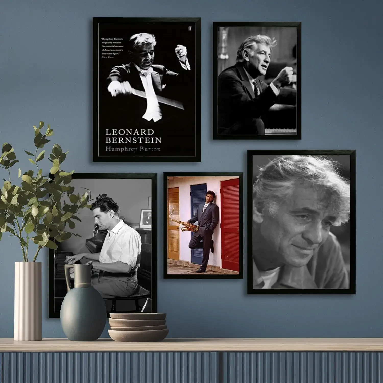 Leonard Bernstein Canvas Art Poster and Wall Art, Picture Print, Modern Family Bedroom Decor,Decorative painting