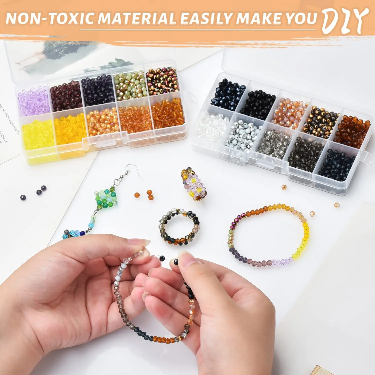 3000Pcs 4MM Faceted…