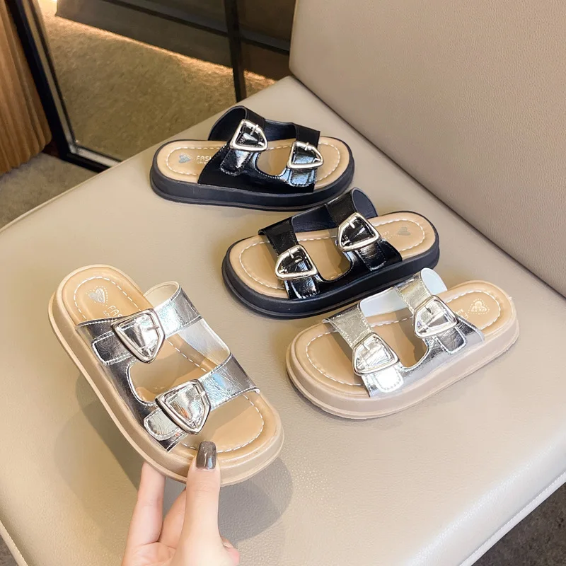 夏子供サンダル女の赤ちゃん幼児ソフトノンスリッププリンセスシューズ子供キャンディゼリービーチシューズ男の子カジュアルローマンスリッパ