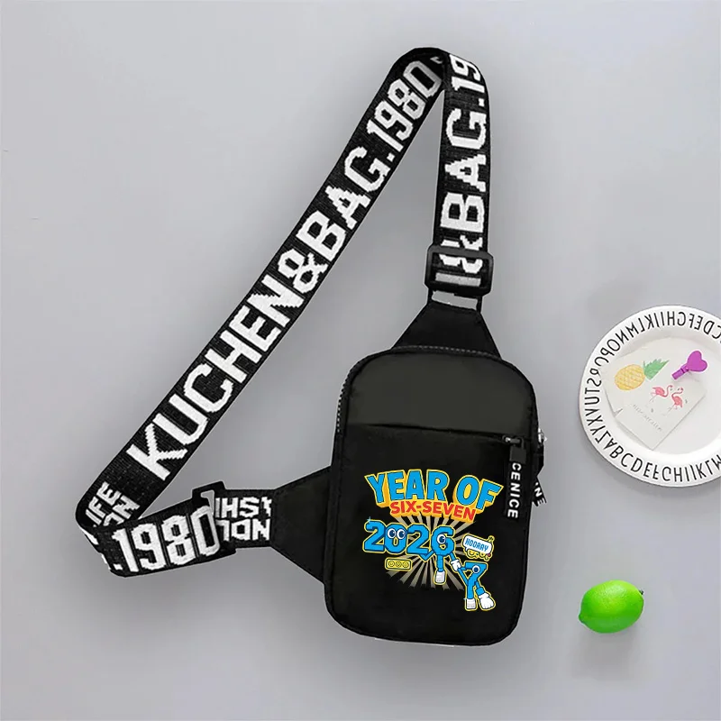 

Сумка на грудь Steal A Brainrot для мальчиков и девочек 67, сумки-мессенджеры Six Seven, рюкзак для мужчин, сумка через плечо на молнии, крутой подарок на день рождения