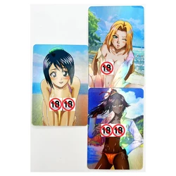 3pcs/set BLEACH Matsumoto Rangiku Shihouin Yoruichi ACG Sexy Nude Toys Hobbies Hobby Collectibles Game Collection Anime Cards