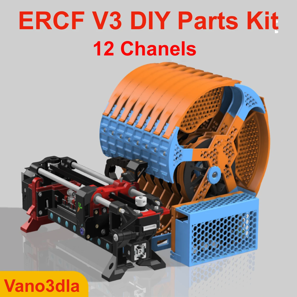 

Комплект Vano3dla ERCF V3 12 каналов, полный набор высококачественных деталей с PSF и обновлением Filamentalist FV3, ERCFV3 12 цветов