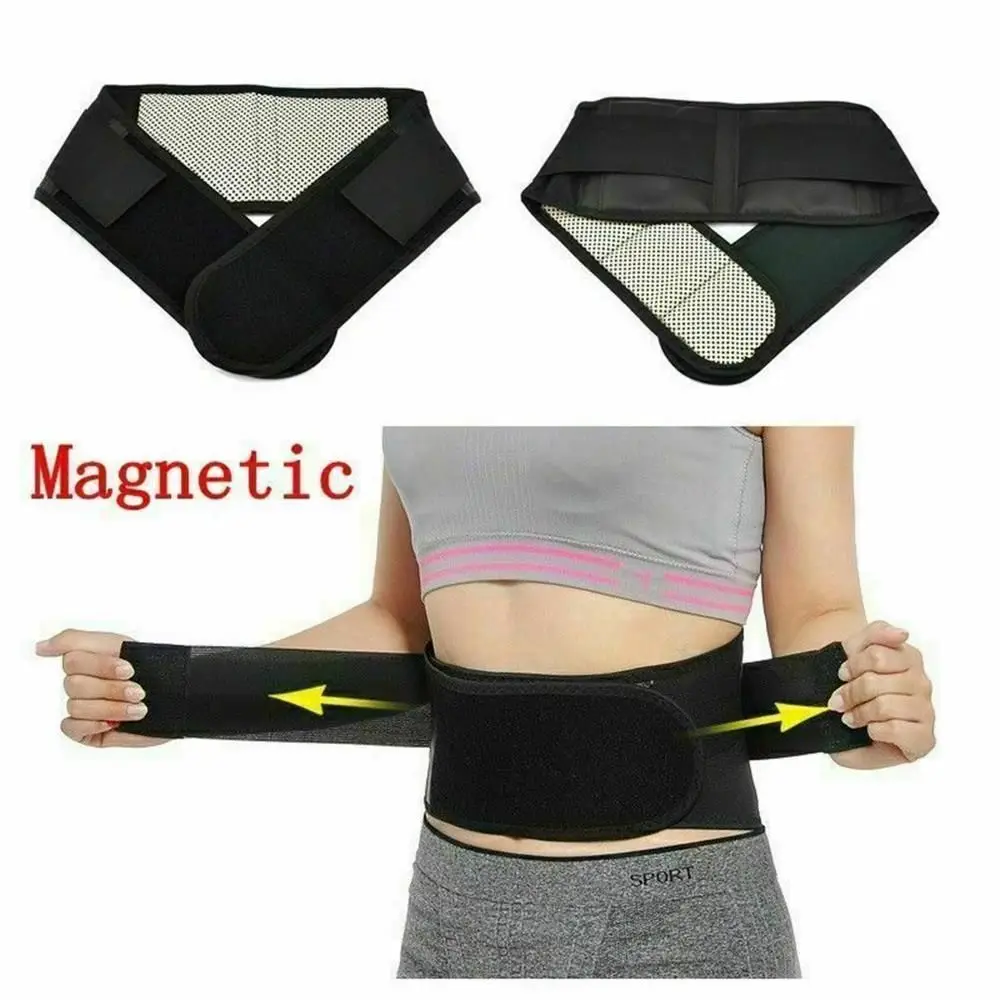 Unisex Houdingscorrector Therapie Zelfverwarming Pad Riem Beschermer Taille Brace Riem Riem Toermalijn Magnetische Rugsteun