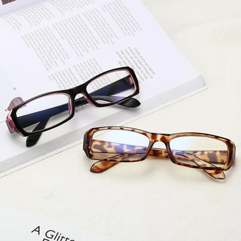 Small Square Frame Glasses Women Retro Harajuku Eyeglasses Clear Reading Spectacle Blue Light Blocking Eyewears