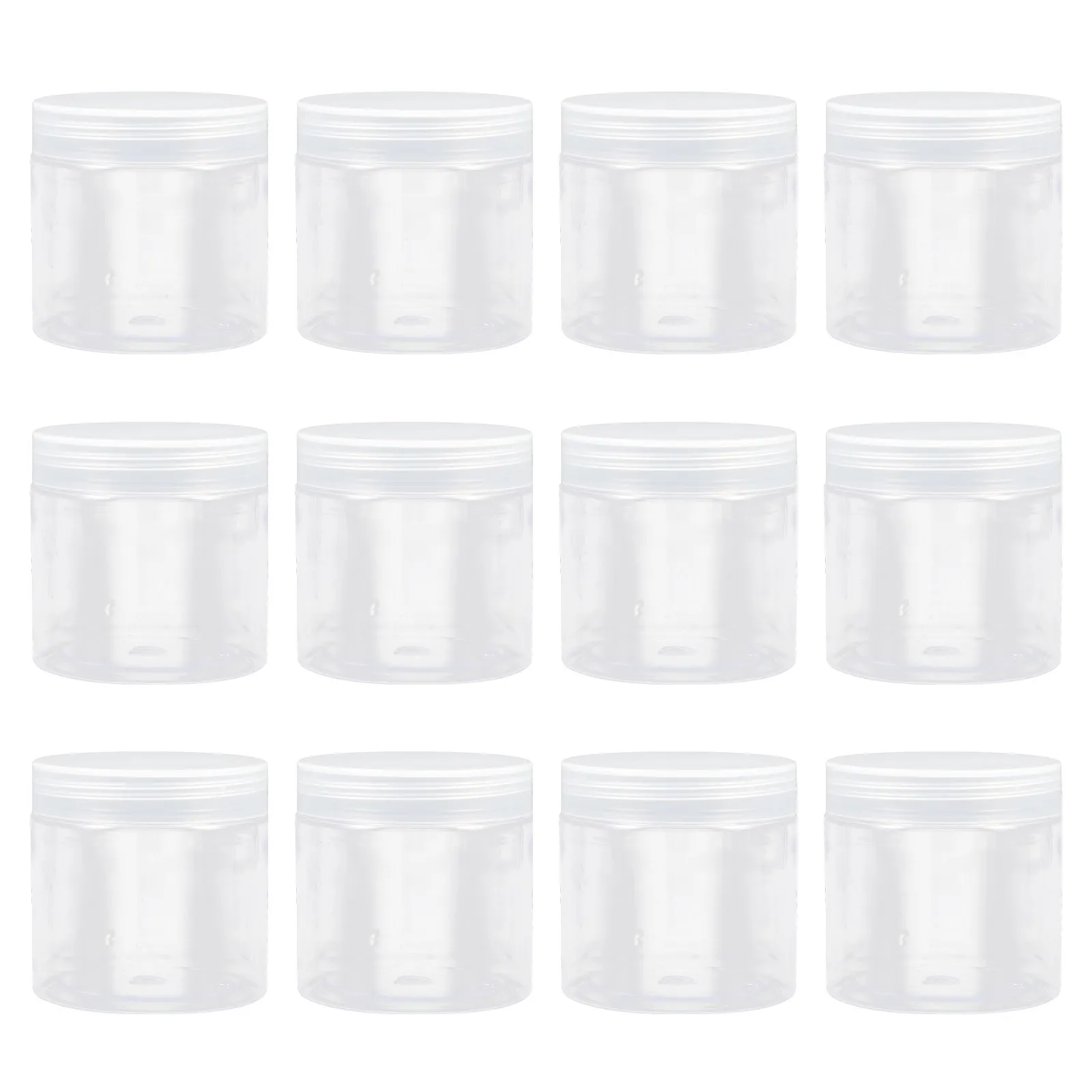 

20 шт. герметичных пластиковых бутылок, прочные многоразовые кухонные контейнеры для еды, круглые контейнеры с широким горлышком, 6 унций, для специй и орехов